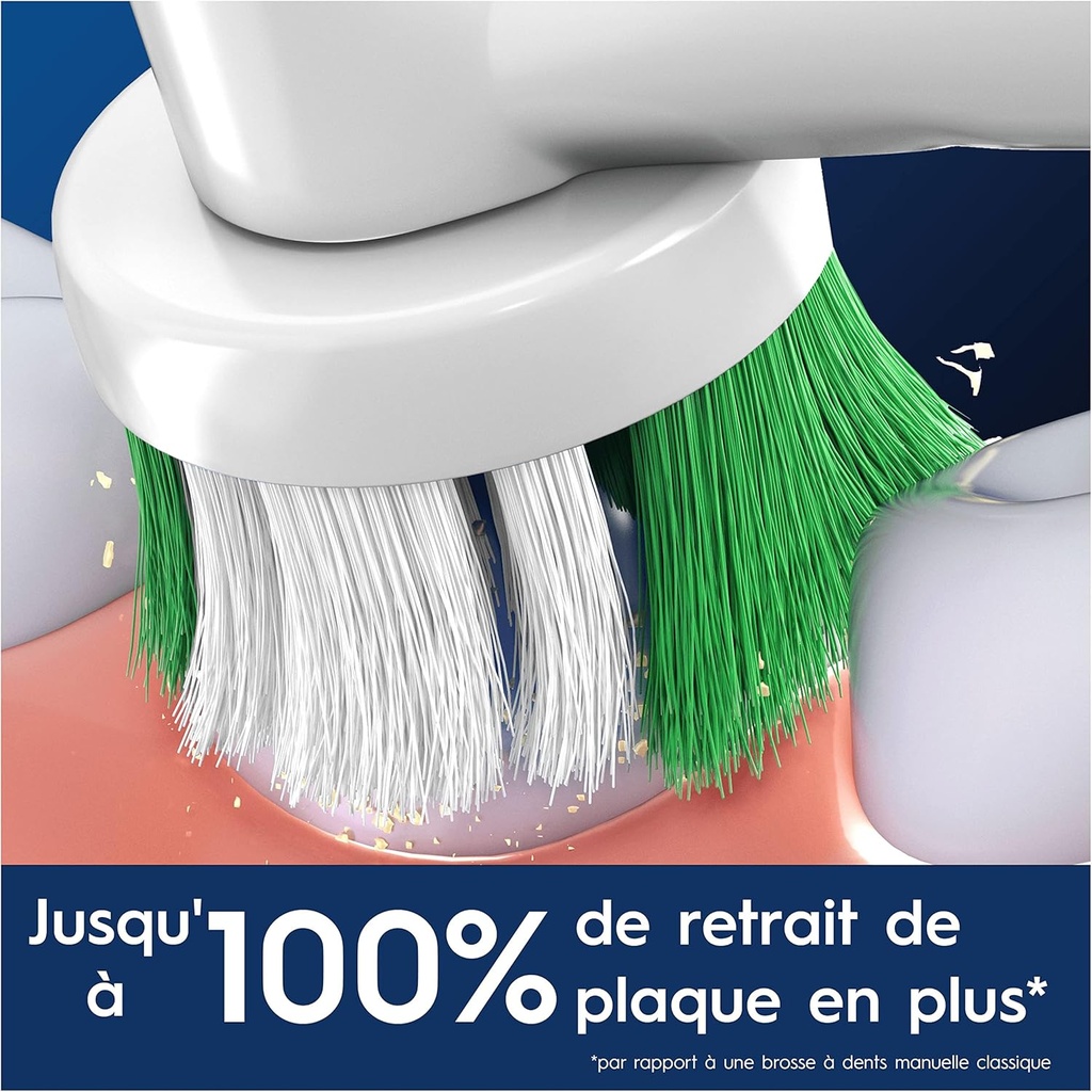 Oral-B Pro Precision Clean Brossettes pour Brosse à dents électriques, Pack De 10 Unités