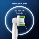 Oral-B Pro Precision Clean Brossettes pour Brosse à dents électriques, Pack De 10 Unités