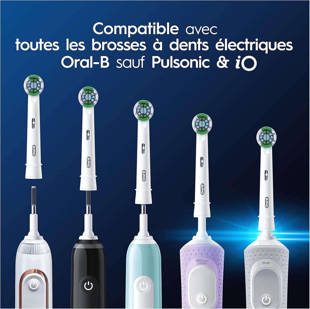 Oral-B Pro Precision Clean Brossettes pour Brosse à dents électriques, Pack De 10 Unités