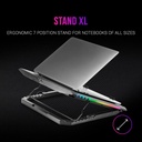 Mars Gaming MNBC5, Refroidisseur PC 19'' ARGB, 6 Ventilateurs,Support Portable