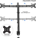 	Suptek support écran PC 2 ecran, Moniteurs 13-27 Pouces 