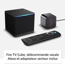 Amazon Fire TV Cube | Lecteur multimédia en streaming | Mains-libres avec Alexa | Wi-Fi 6E | 4K Ultra HD