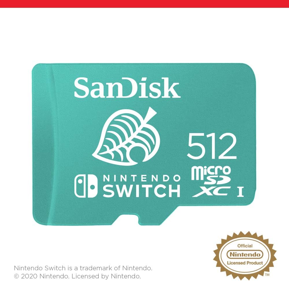  SanDisk carte mémoire MicroSD 512 Go Nintendo Switch Micro SDXC pour Switch 