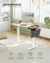 SONGMICS Bureau Électrique Assis-Debout, Bureau Réglable en Hauteur, 60P x 120L x (72-120)H cm, 4 Hauteurs Mémorisables