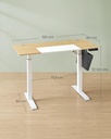 SONGMICS Bureau Électrique Assis-Debout, Bureau Réglable en Hauteur, 60P x 120L x (72-120)H cm, 4 Hauteurs Mémorisables