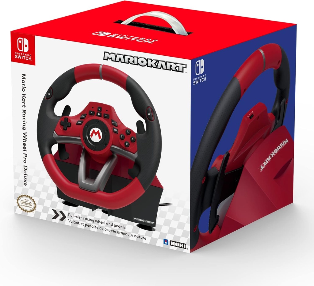 HORI Mario Kart Racing Wheel Pro Deluxe - Volant de Course Nintendo Switch