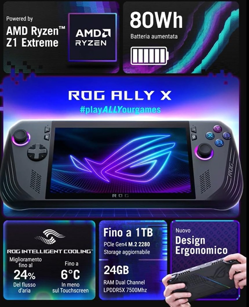 ASUS ROG Ally X Noir RC72LA