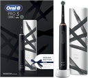 Oral-B - Elektrische Zahnbürste 'Pro 3 + Reiseetui Streifen Design' in Black