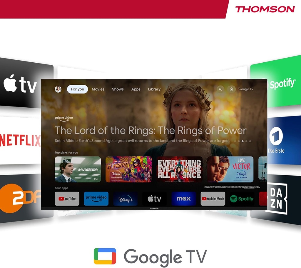 Thomson Streaming Stick 140, 4K UHD, Google TV