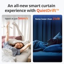 SwitchBot moteur électrique de Rideau Intelligent - Télécommande Bluetooth(Curtain 3,U Rail)