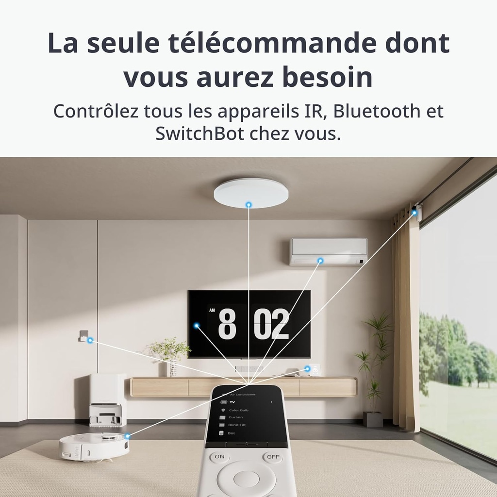 Télécommande universelle SwitchBot avec application personnalisable