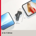 Clé USB SanDisk 128Go iXpand pour iPhone et iPad.