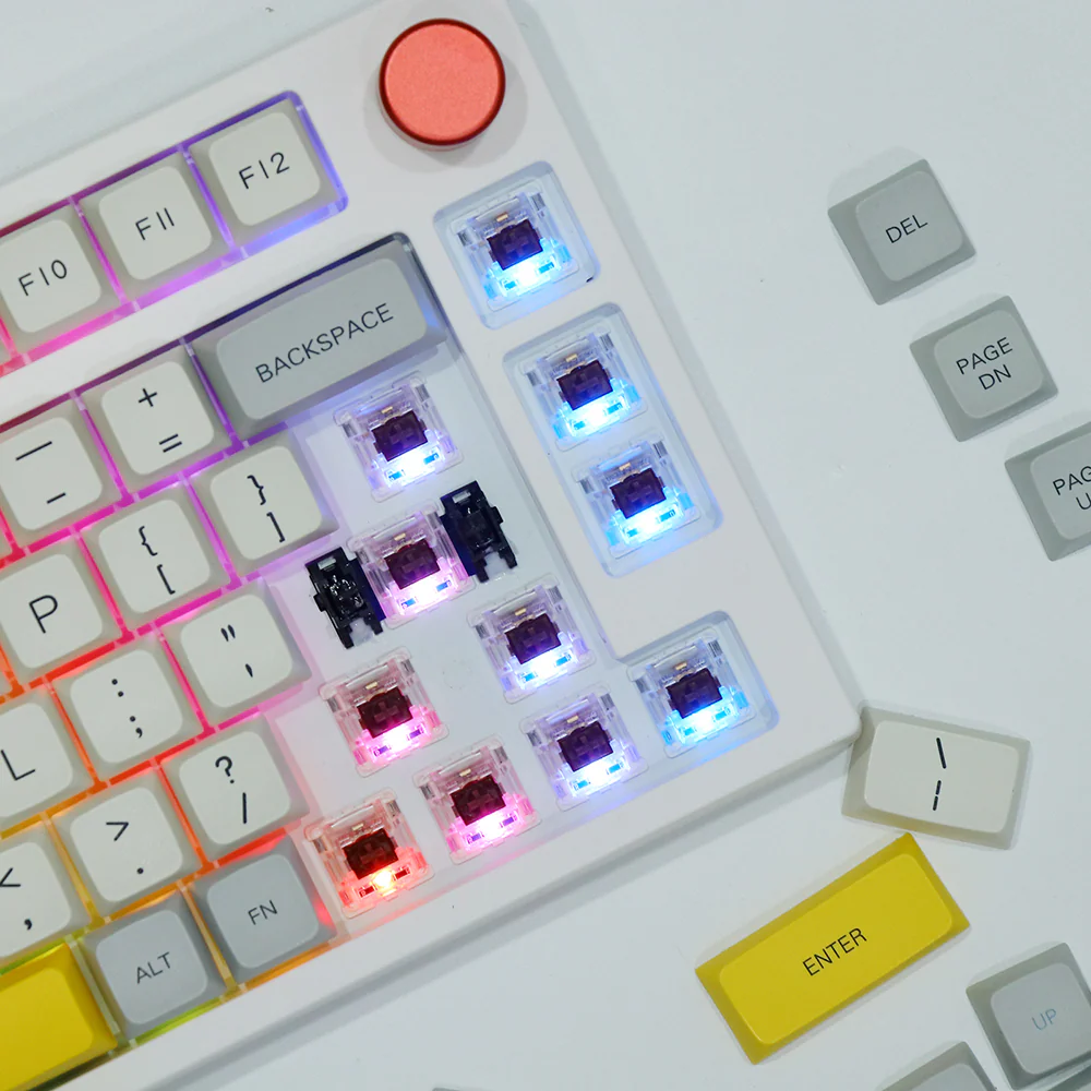 EPOMAKER Theory TH80 Pro 75% Hot Swap RGB Bluetooth Clavier Mécanique Filaire, Clavier de Jeu Programmable