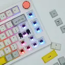 EPOMAKER Theory TH80 Pro 75% Hot Swap RGB Bluetooth Clavier Mécanique Filaire, Clavier de Jeu Programmable