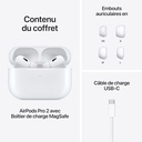 Apple AirPods Pro 2 écouteurs sans Fil, réduction Active du Bruit