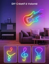 Govee Neon Ruban LED Mural 3m, RGBIC Bande LED avec Multiformes