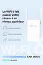 MERCUSYS ME60X TP-Link Repeteur WiFi 6, Amplificateur WiFi AX1500 Mbps