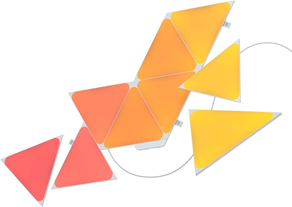 Nanoleaf Shapes Triangle Kit de Démarrage,Modulaires RGBW Wi-Fi, Compatible Alexa