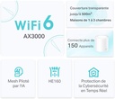 TP-Link Deco WiFi 6 Mesh AX 3000Mbps Deco X50(3-pack) - Système WiFi 6 pour Toute la Maison - Couverture WiFi de 550㎡