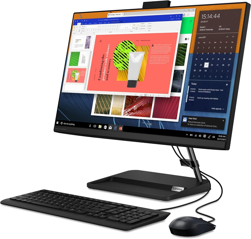 Lenovo Ideacentre AIO 3 24ALC6 - Ordinateur de Bureau Tout-en-Un 23.8" FHD