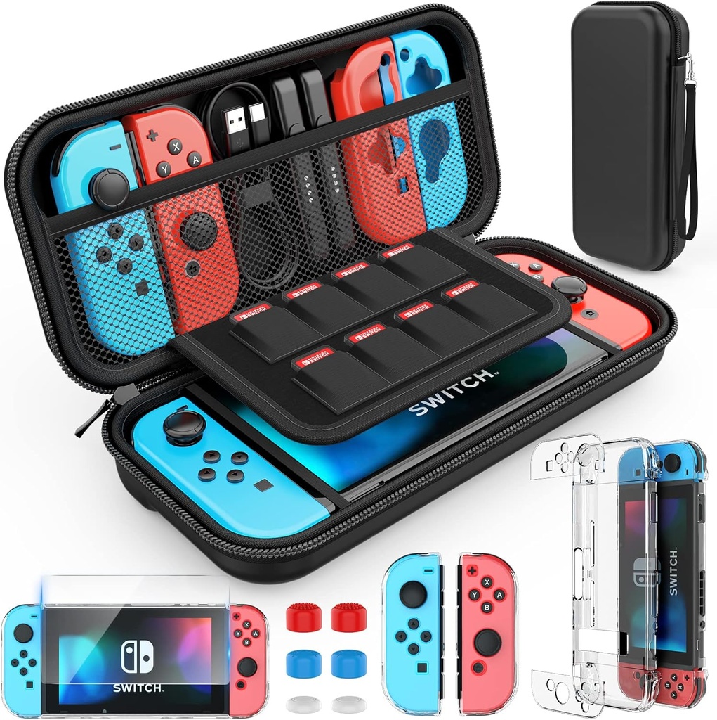 HEYSTOP Kit D'accessoires Tout-en-un Pour Nintendo Switch