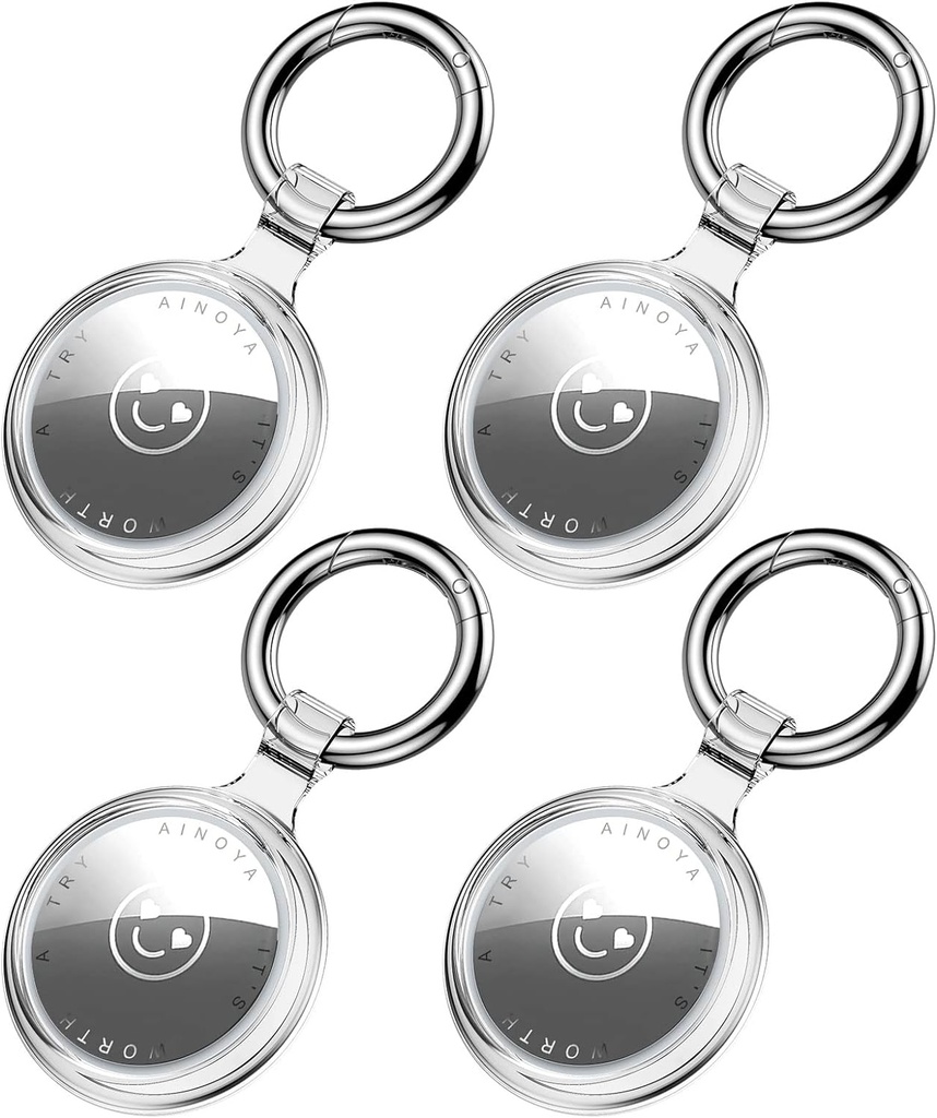 AINOYA, étuis de protection pour Apple AirTag (Lot de 4)