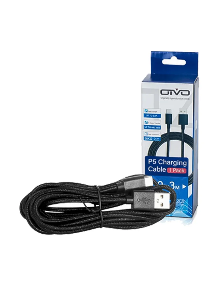 Câble de charge USB pour manettes PS5, Xbox One et Nintendo Switch