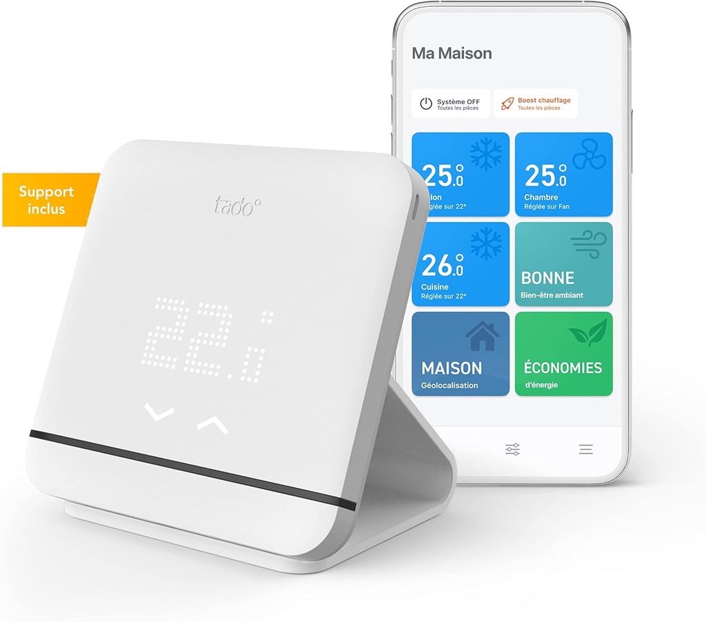 tado° Smart AC Control V3+, commande Wi-Fi pour climatiseur et pompe à chaleur