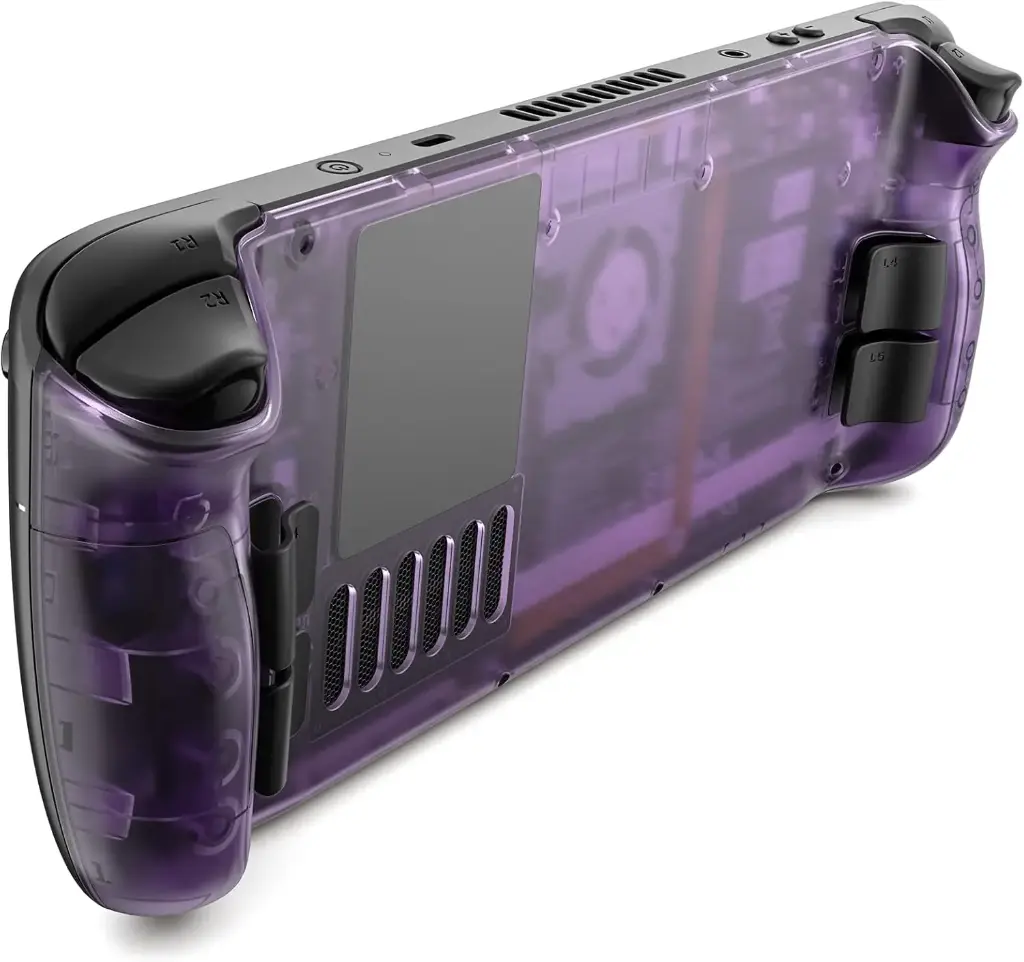 JSAUX Transparent Back Plate Compatible for Steam Deck (violet)