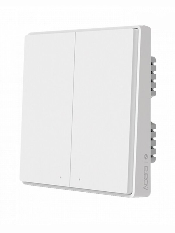 [QBKG22LM] Aqara D1, interrupteur mural connecté 2 boutons sans neutre