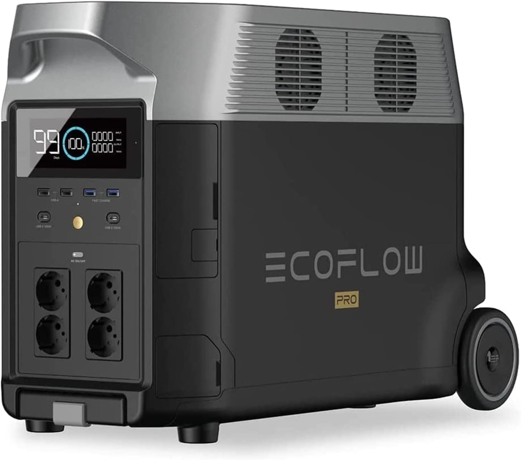 [EFD500] Ecoflow  Générateur Électrique  Delta Pro 3,6 kWh - 25 kWh, grande sortie CA 3600 W 15 ports 