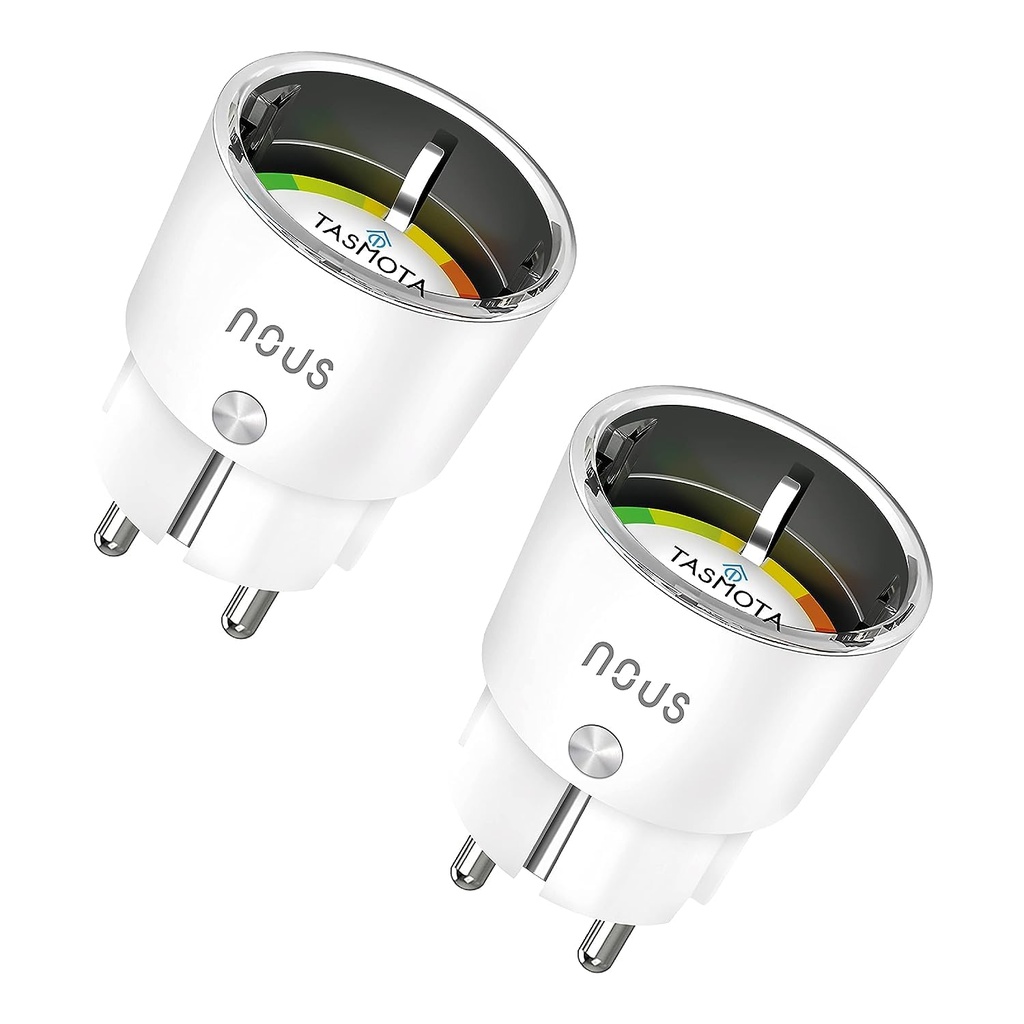 NOUS A1T Tasmota, prises connectées Wi-Fi, lot de 2