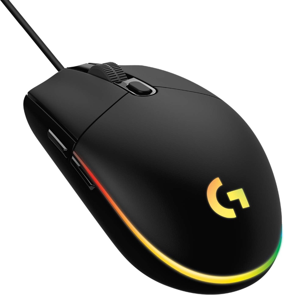 Logitech G203 LIGHTSYNC, souris gaming filaire 8 000 DPI, USB, RGB