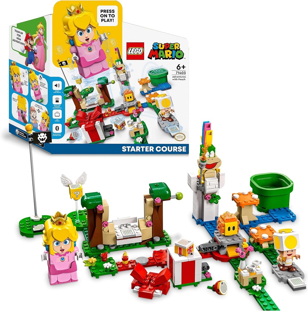 LEGO 71403 Super Mario Pack de Démarrage Les Aventures de Peach, Jouet Construction