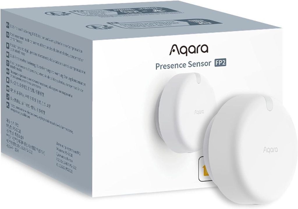 Aqara Détecteur de Présence FP2 Compatible avec HomeKit, Alexa, Google Assistant