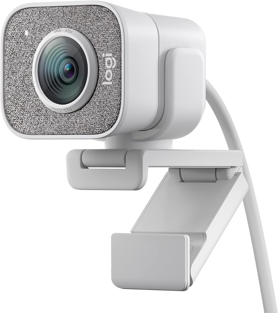 Webcam pour streaming Logitech StreamCam USB-C, Vidéo Verticale Full HD 1080p (Blanc)