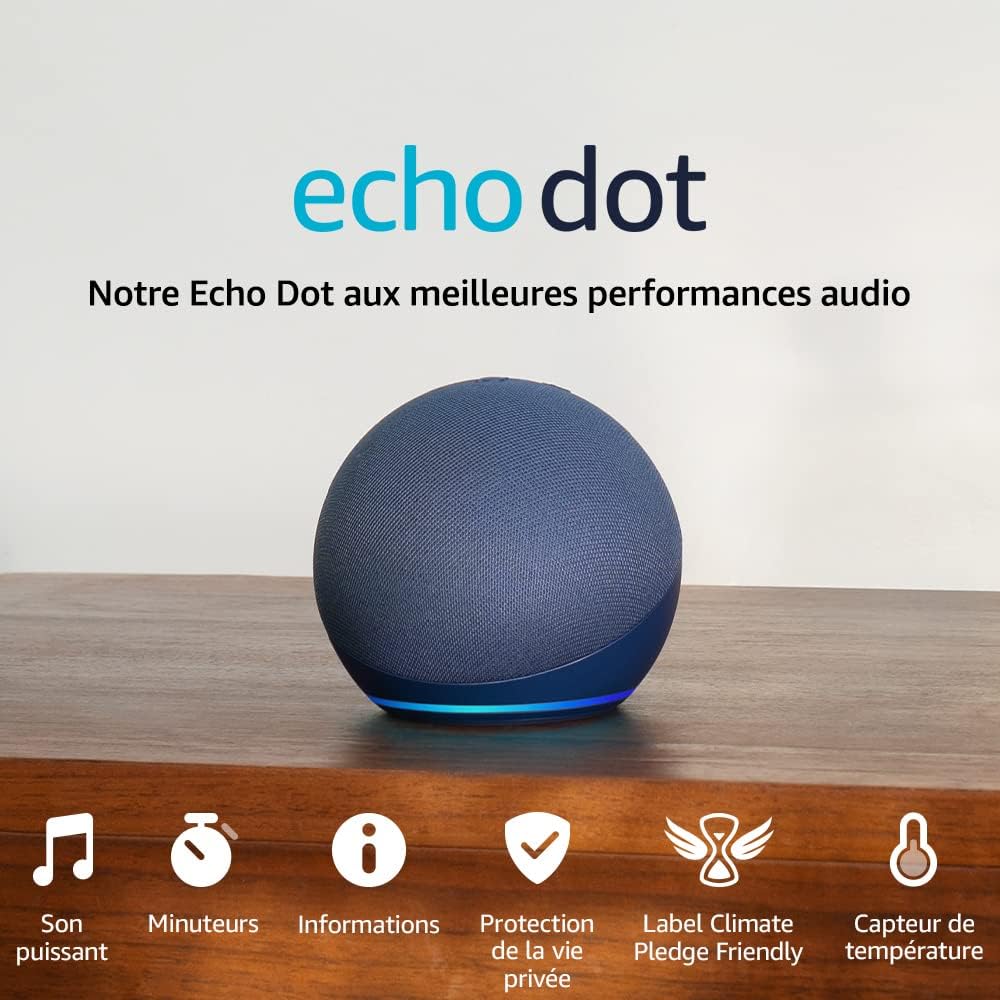 Echo Dot (5e génération, modèle 2022) (Bleu-marine)