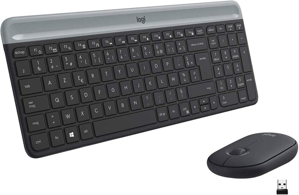 Logitech MK470 Combo Clavier et Souris sans Fil pour Windows