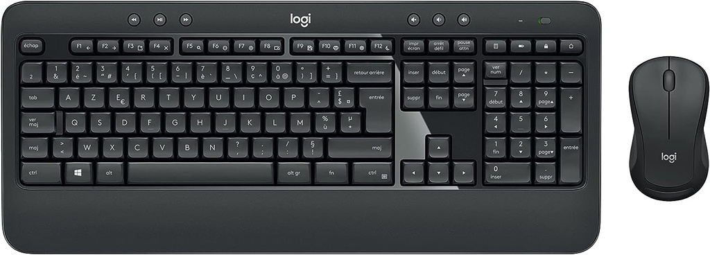 Logitech MK540 Combo Clavier Souris sans Fil Windows, Clavier AZERTY Français - Noir