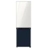 FRIGO COMBINE SAMSUNG BESPOKE/3 TIROIRS/339L(108L+231L)/BLANC-BLEU MARINE-MIROIR 