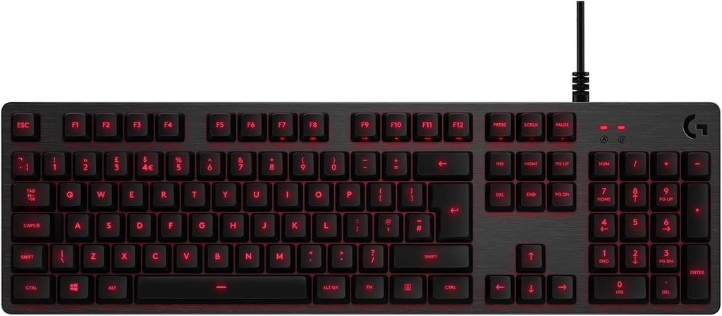 Logitech G413 Carbon, clavier mécanique AZERTY, Romer-G, USB, rétroéclairage rouge
