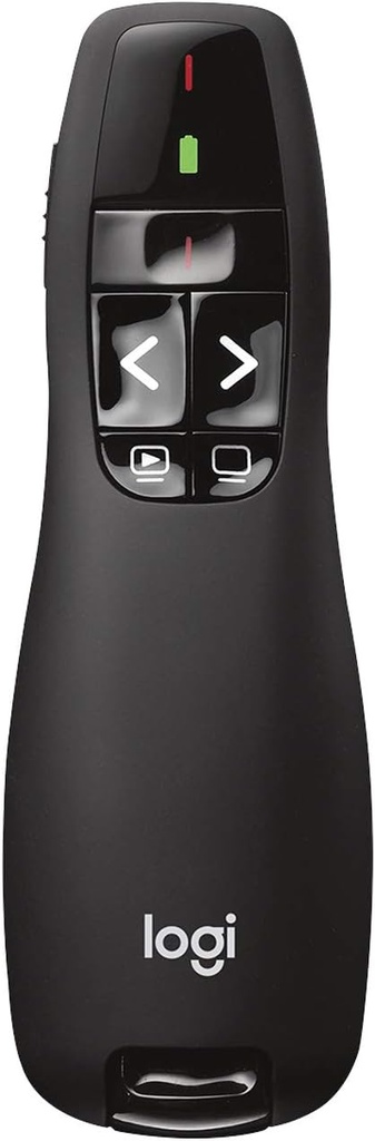 Logitech R400 – Télécommande Présentation Sans Fil, Laser Rouge, USB, 15m