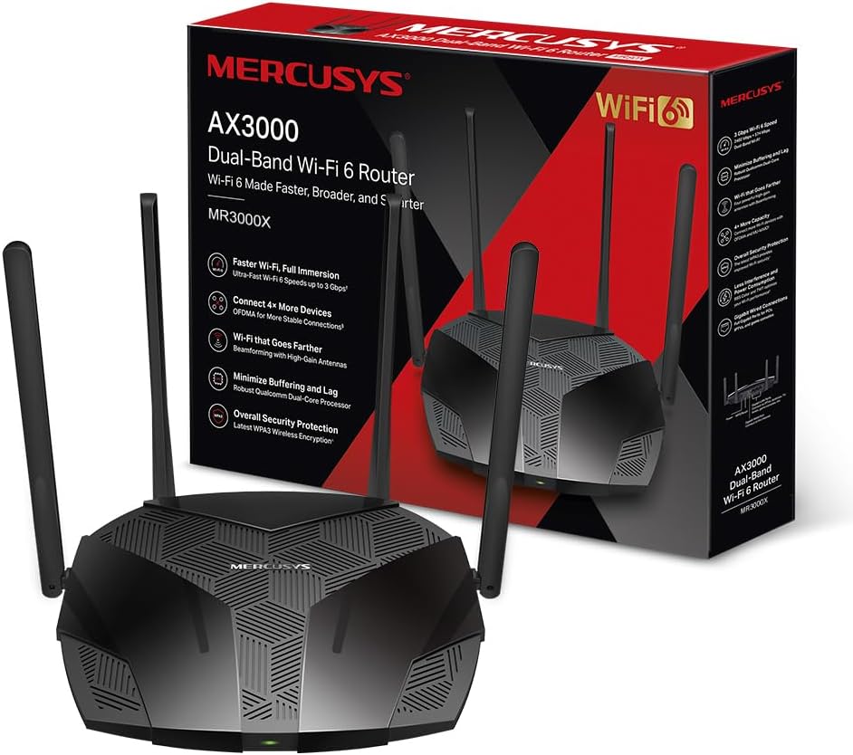 Mercusys Routeur AX 3000 WiFi 6 