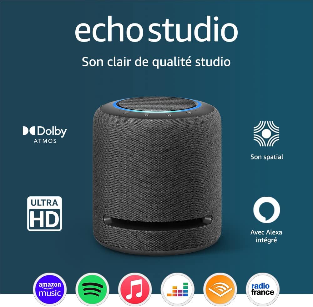 Amazon Echo Studio  Notre enceinte connectée Bluetooth et Wi-Fi