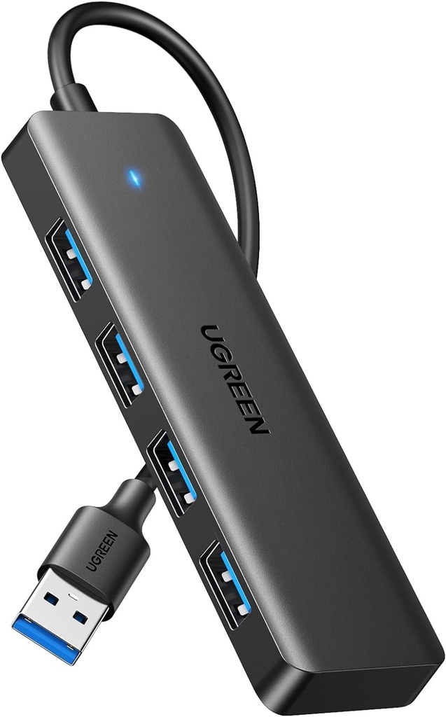 UGREEN Hub USB 3.0 4 Ports Data Hub Ultra Fin Multiport USB 3.0 5Gbps  (15cm)