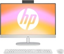  HP Ordinateur de bureau tout-en-un 23,8 pouces FHD-AMD Ryzen 5 7520U-8 Go de RAM DDR5-SSD 512 Go-AMD Radeon graphique-Windows 11 Famille QWERTZ-blanc