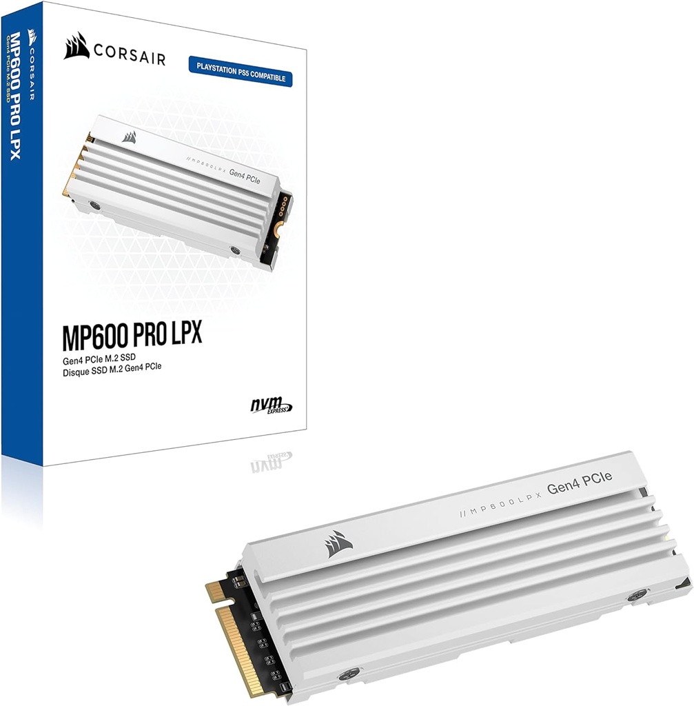 Corsair MP600 Pro LPX 1TB M.2 NVMe PCIe x4 Gen4 SSD Disque SSD (Blanc)