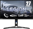 Lenovo Y27f-30 - Écran Gaming 27 Pouces FHD-1920x1080 pixels-IPS-280Hz-0.5 ms-sRGB 113,7 %et DCI-P3 90,6 %-HDMI 2.0-FreeSync Premium) Réglage en Inclinaison -Noir- Haut-parleurs
