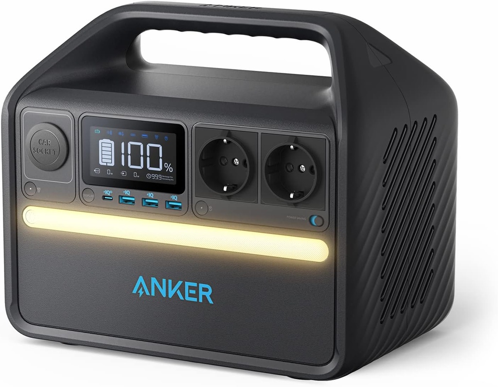  Anker 535 Station électrique portable, 512Wh , Batterie LiFePO4 (500W ) 7 Ports