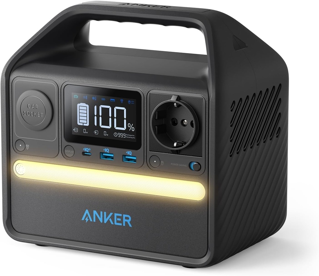  Anker 521 Station électrique portable,  256Wh, Batterie LiFePo4(300W)  5 Ports